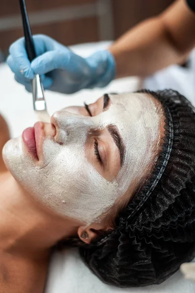 Woman Face Mask Beauty Salon Spa — Stockfoto