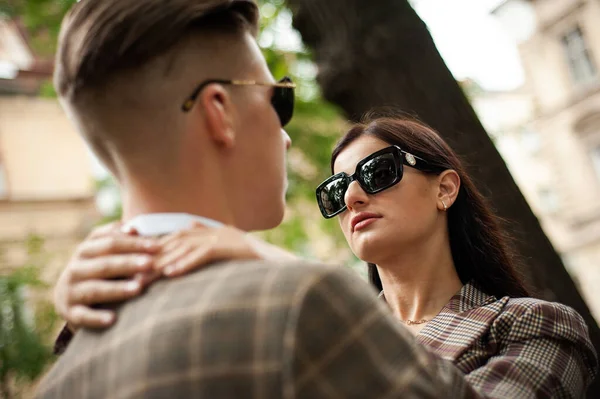 Young Couple Love Enjoying Date Having Fun — Foto Stock