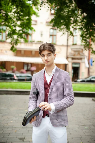 Young Business Man Street — Stock Photo, Image