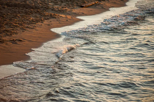 Bellissimo Paesaggio Serale Sul Mare Bello Colore Delle Onde Del — Foto Stock