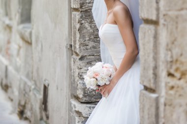 büyük düğün buketi.