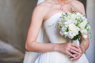 büyük düğün buketi.