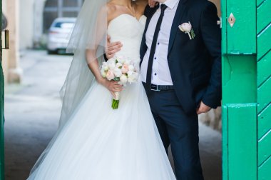 büyük düğün buketi.