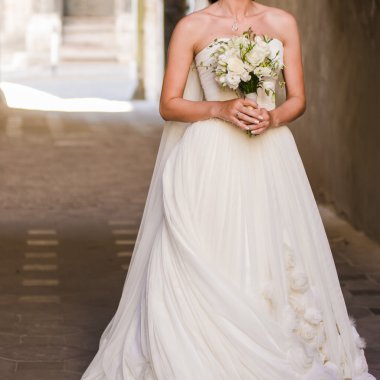 büyük düğün buketi.