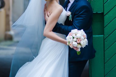 büyük düğün buketi.