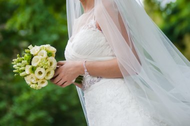 büyük düğün buketi.