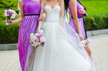 büyük düğün buketi.