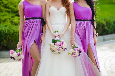 büyük düğün buketi.