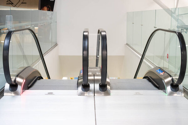 escalator in the shopping mall