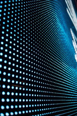 Mavi noktalı yakın plan ekran, arkaplan.