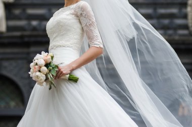 Daha önce düğün buket düğün elbise gelin