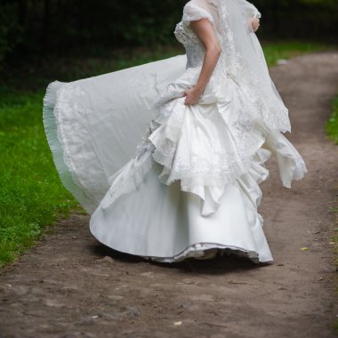 Güzel gelin Gelinlik Düğün töreni önce