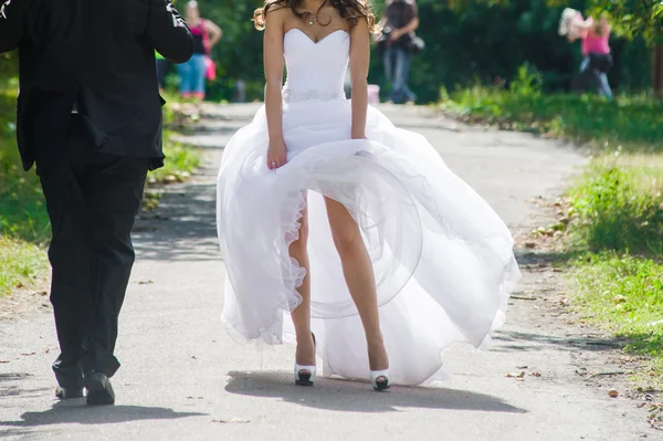 Mattina sposa preparazione — Foto Stock