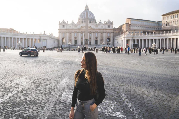 Chica Turismo Roma — Foto de Stock