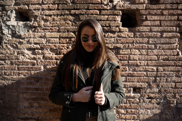 Fille Visitant Rome — Photo