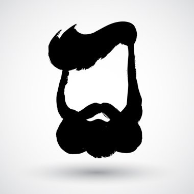 Grunge adam bıyık ve sakal