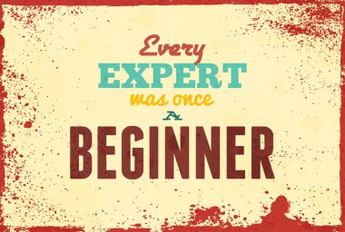 Vintage motivasyon posteri