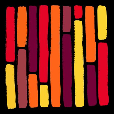 set of grunge color stripes