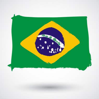 Brezilya ulusal bayrağı grunge stilinde oluşturuldu