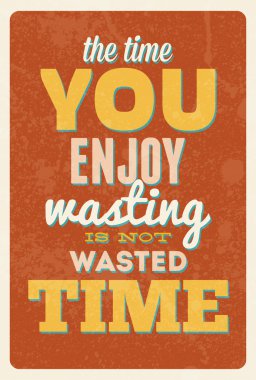 Tipografi illüstrasyon grunge efektler ile.