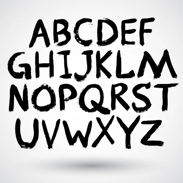 Elle çizilmiş abc harfleri — Stok Vektör