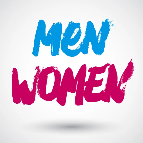Homens, Mulheres sinal — Vetor de Stock