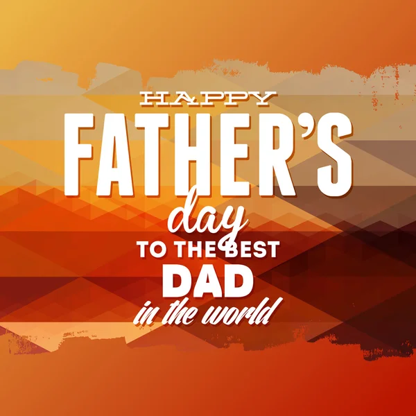 Happy Fathers Day-kort. — Stock vektor