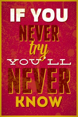 Tipografi illüstrasyon grunge efektler ile.