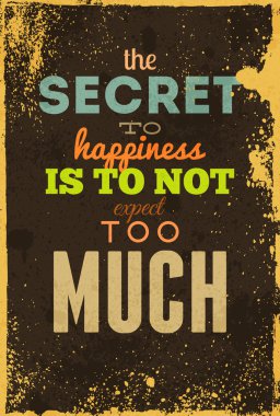 Tipografi illüstrasyon grunge efektler ile.