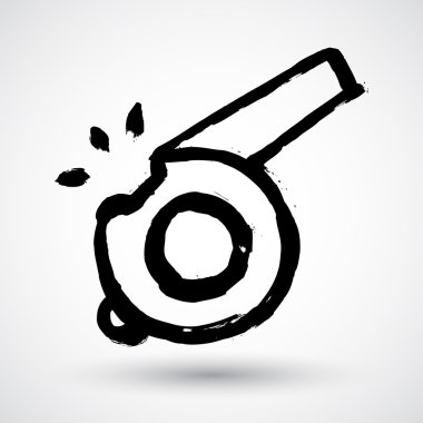 Grunge düdük simgesi