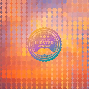 üçgen hipster arka plan yaptı