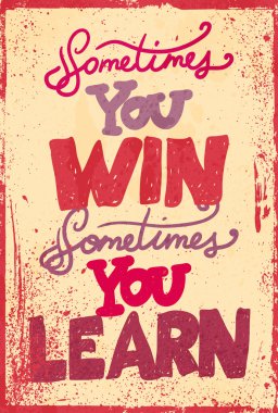 Tipografi illüstrasyon grunge efektler ile.