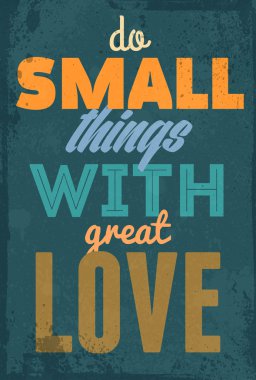 Tipografi illüstrasyon grunge efektler ile.