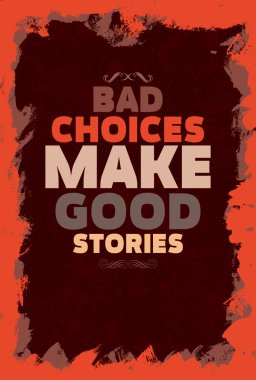 Tipografi illüstrasyon grunge efektler ile.