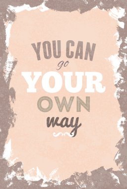 Tipografi illüstrasyon grunge efektler ile.