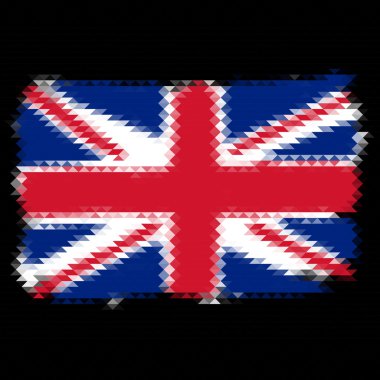 İngiliz bayrağı grunge simgesi