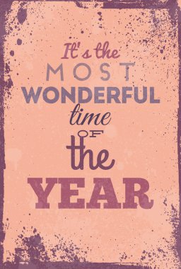 Tipografi illüstrasyon grunge efektler ile.