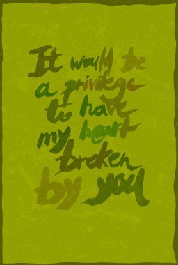 Tipografi illüstrasyon grunge efektler ile.