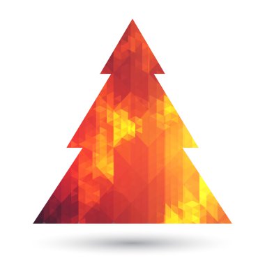 Renkli elmas ile Noel ağacı