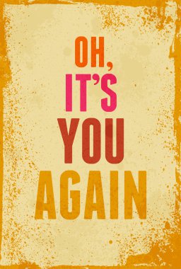 Vintage motivasyon posteri