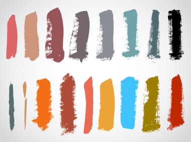 Renk fırça darbeleri