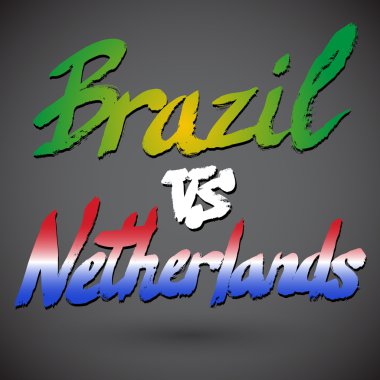 Brezilya Vs Hollanda futbol kavramı