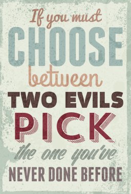 Tipografi illüstrasyon grunge efektler ile.