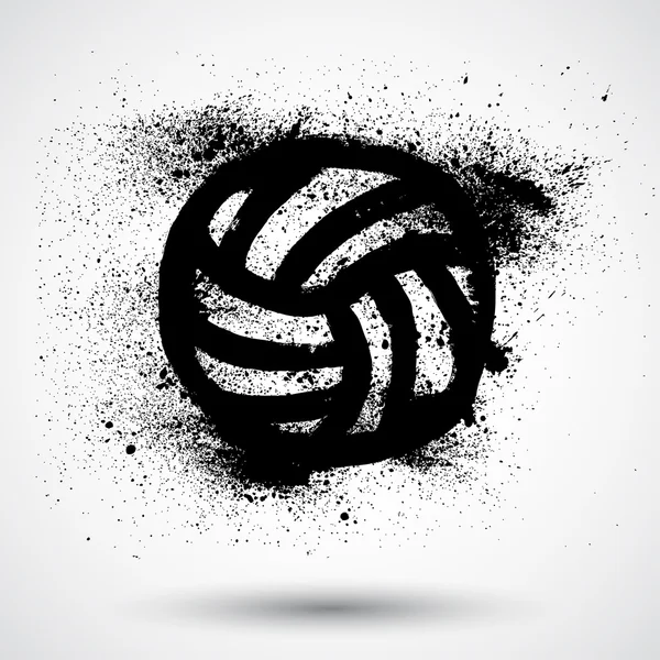 Elemento de diseño deportivo voleibol — Vector de stock