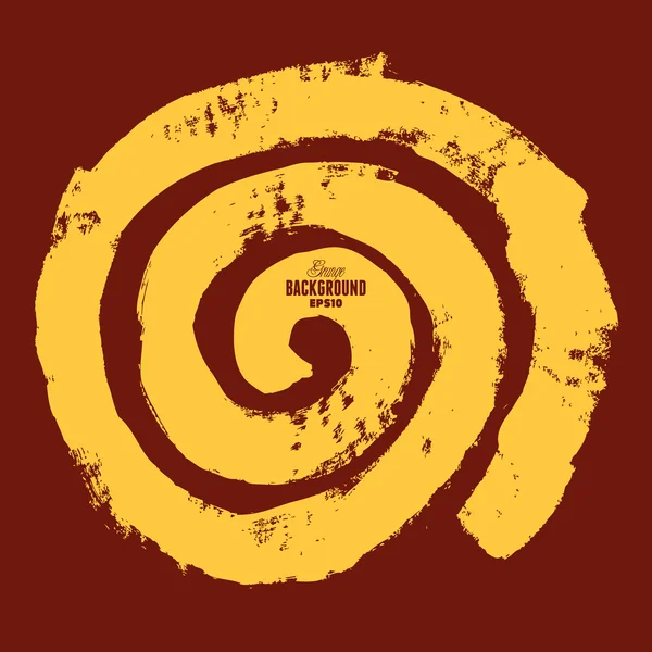 Grunge forma a spirale — Vettoriale Stock