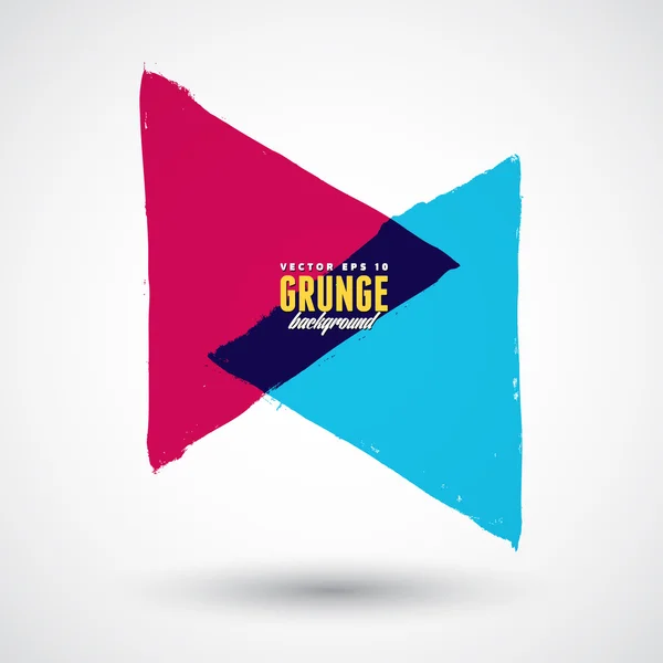 Triangle grunge logo — 图库矢量图片