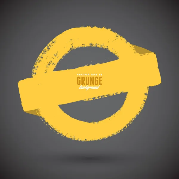 Grunge round logo — ストックベクタ