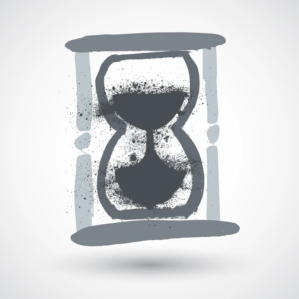 Grunge hourglass — Stock Vector