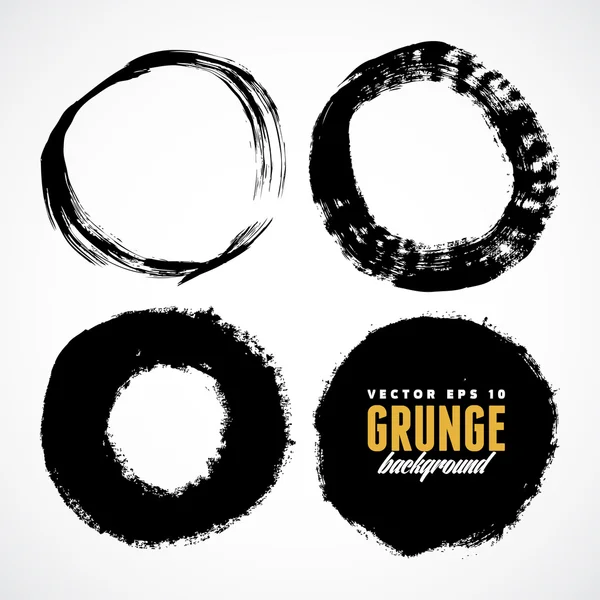 Brosse texture cercle grunge — Image vectorielle