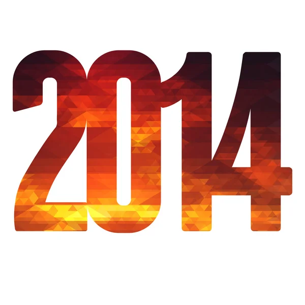 Feliz ano novo 2014 —  Vetores de Stock